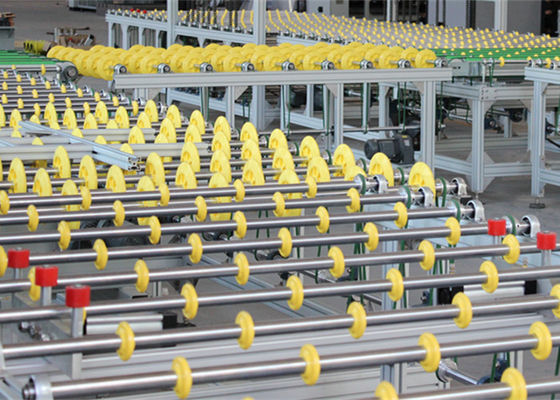 Китай переход 2500 x 1600 mm солнечный стеклянный и поворачивая система/сборочный конвейер перед Toughening печь поставщик